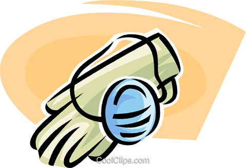 Rubber Gloves And A Surgical Mask Royalty Free Vector - Gloves And Masks Clipart (480x329)