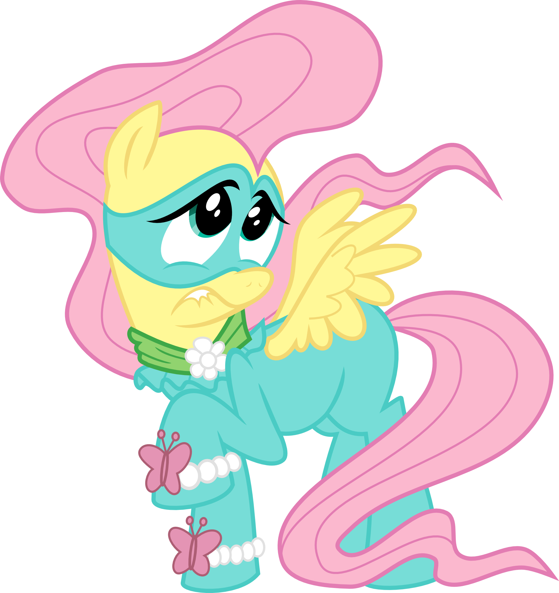 Applejack Surprised - My Little Pony Power Ponies Fluttershy (1881x1997)