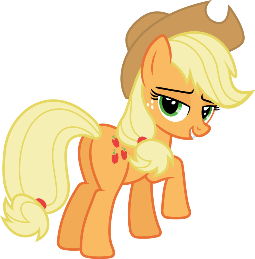I Think Applejack Likes You By Psychicwalnut - Mlp Applejack Angry (888x900)