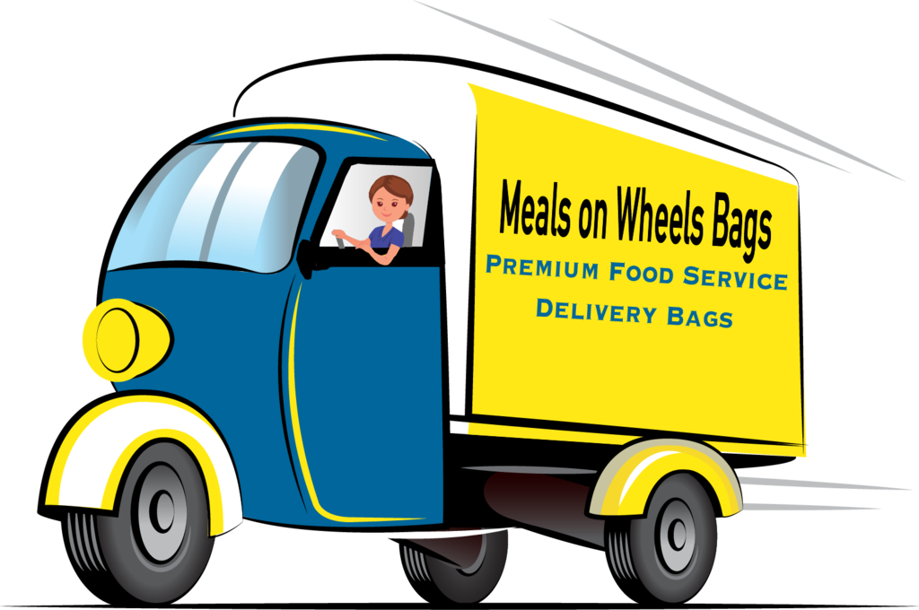 Custom Bags For Meals On Wheels Food Delivery Service - Vector Graphics (1024x680)