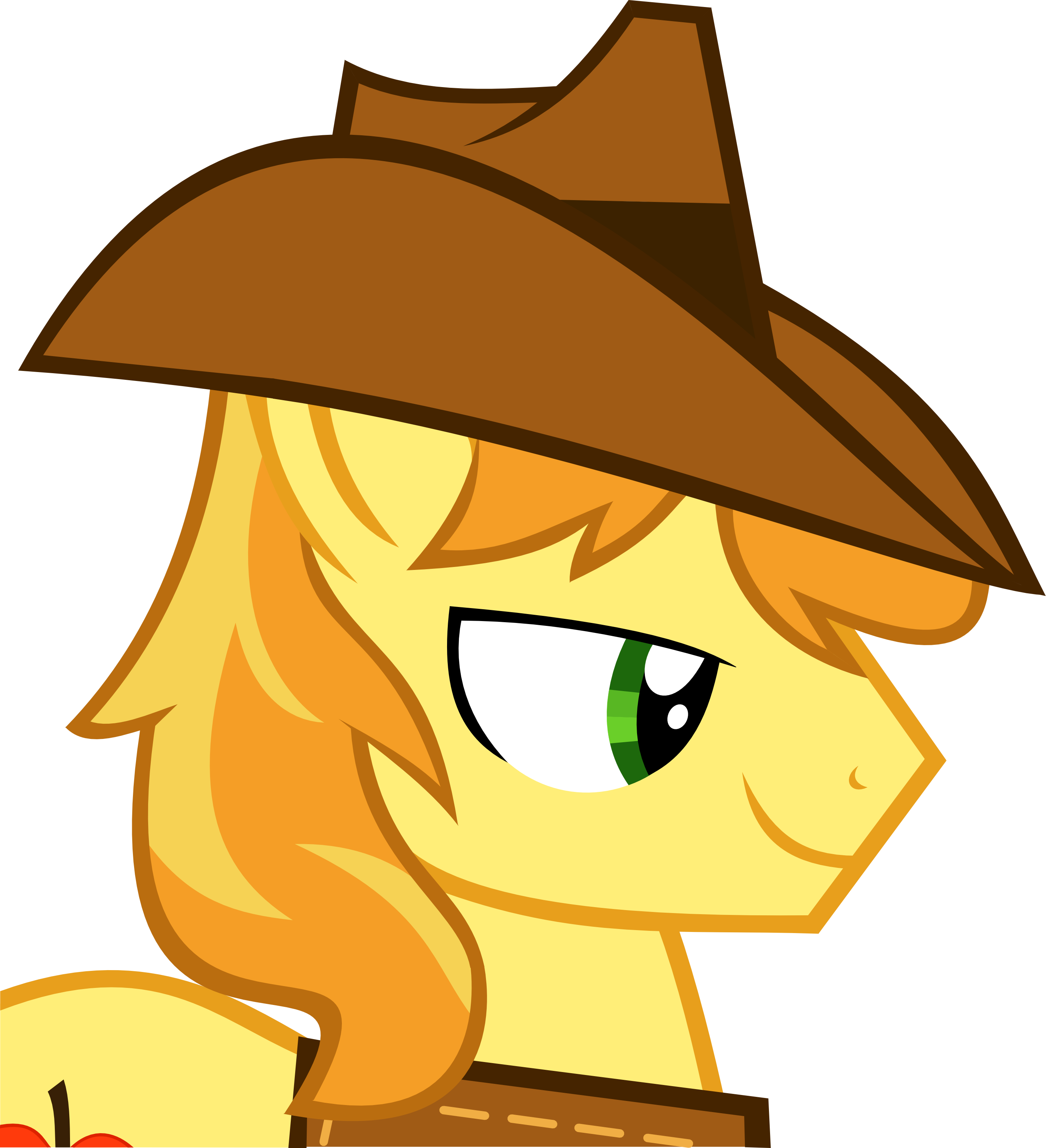 Applejack's Cousin By Abydos91 Braeburn - Mlp Applejack And Her Cousin (2824x3098)