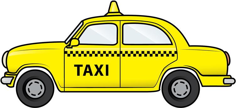 Taxi Cab Clipart Transparent Background - Taxi Clipart (800x404)