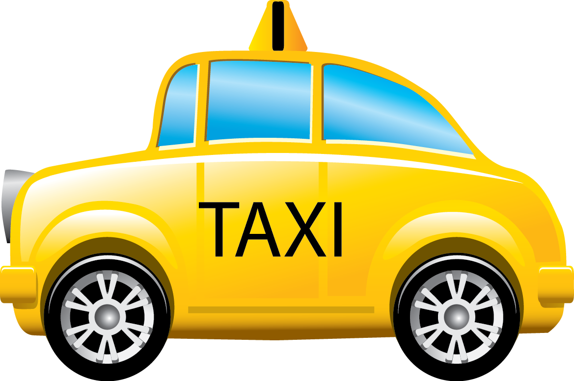 Taxi Cab Clipart Transparent Background - Taxi Png (1169x777)