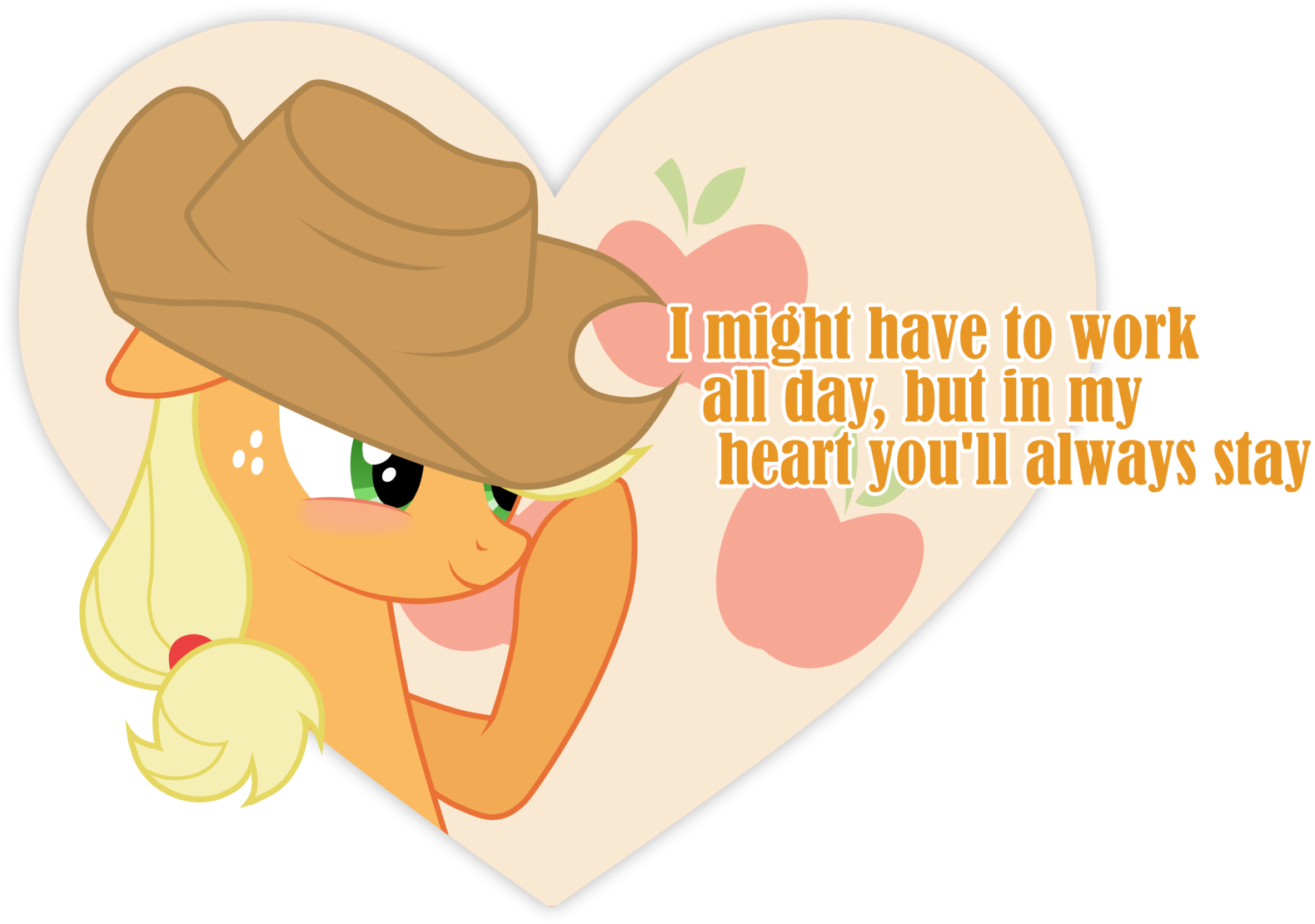 Applejack Valentine By Jennieoo Applejack Valentine - Applejack X Reader Lemon (1600x1118)