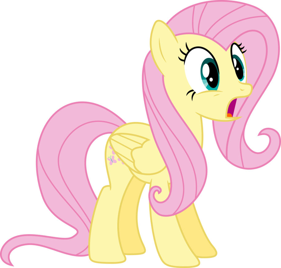 Fluttershy Surprised By Skie-vinyl - Дружба Это Чудо Удивлённые Пони (914x873)