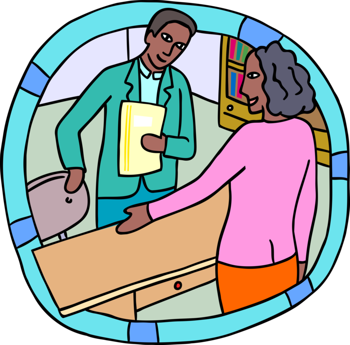 Vector Illustration Of Human Resources, Business Job - Custom Software Solutions Inc. (711x700)