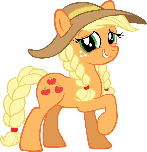 Alternate Hairstyle, Applejack, Artist - Cartoon (612x792)