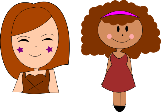 Kapcsolódó Kép - Bonequinha Cabelo Cacheado Desenho (528x369)