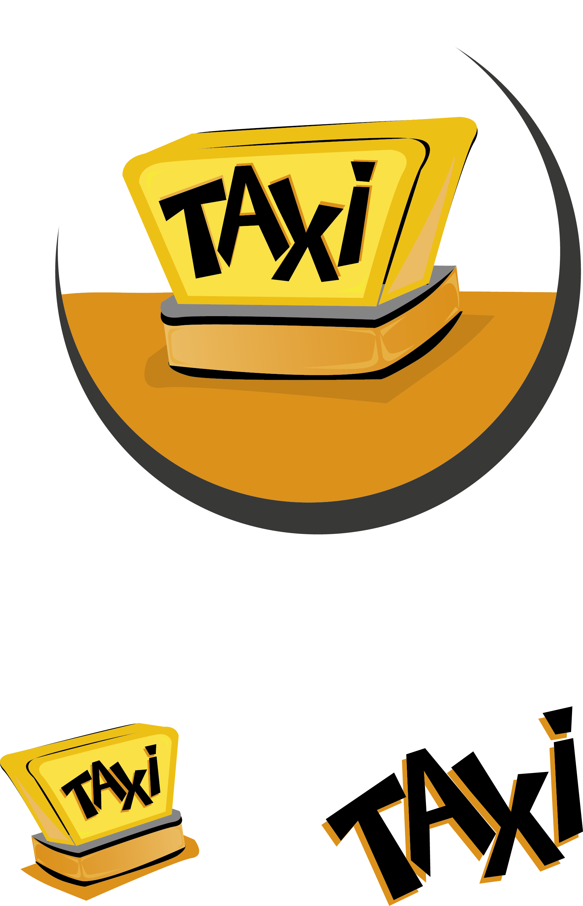 Taxi Logo Icon - Vector Graphics (1867x2900)