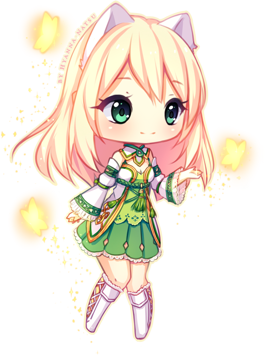 Commission Reveka Chibi By Hyanna Natsu - Chibi Girl Cute Kawaii (523x700)