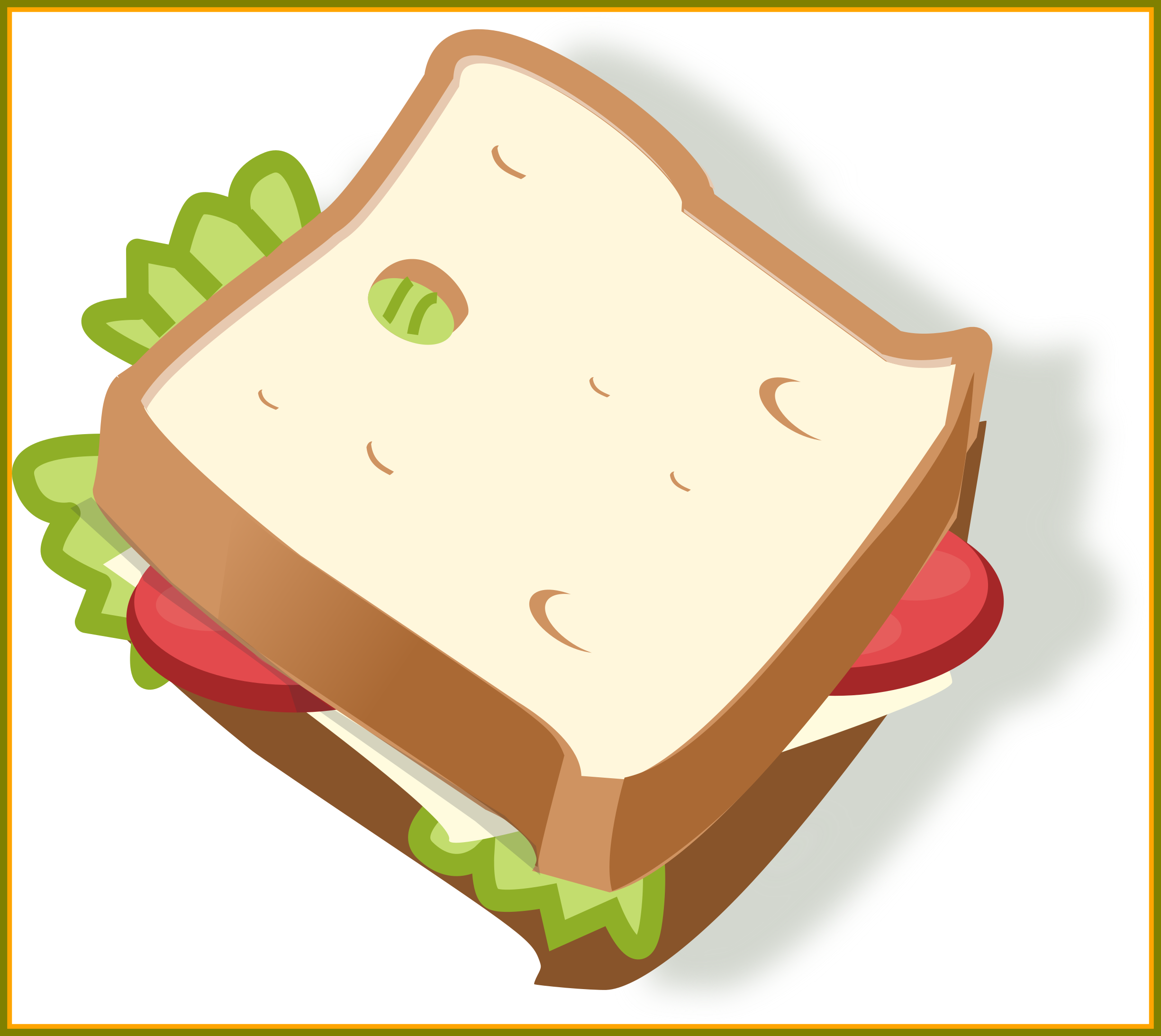 Appealing Vegetarian Sandwich By Rg Cc Pic For B Clipart - Make A Sandwich Step By Step (2450x2186)