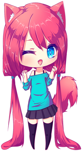 ~me~ ~book Fanatic~ ~tt Tt~ ~sherlock~ - Anime Chibi Girl Neko (275x506)