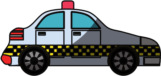 Taxi Cab Vehicle - Police Car (550x550)