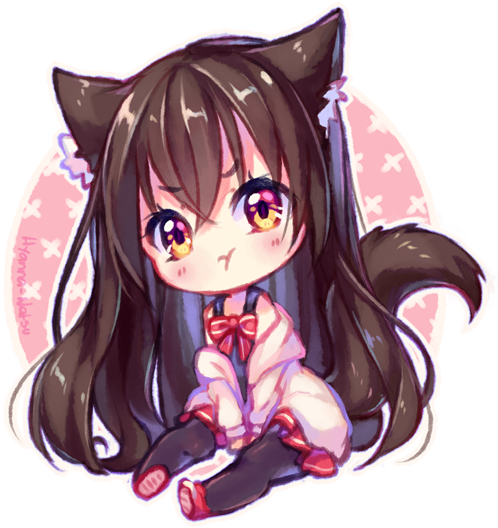 Makes Some Time My Internet Has Been Really Bad W ' - Chibi Hyanna Natsu (747x800)