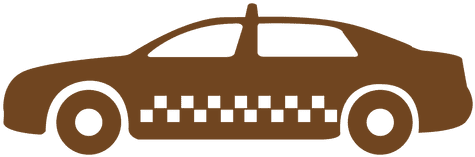 Taxi Cab Icon Silhouette - Vector Taxi Png (512x512)