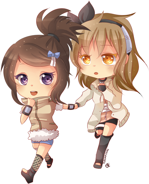Anime Best Friends Chibi Download - Anime Two Friends Chibi (718x800)