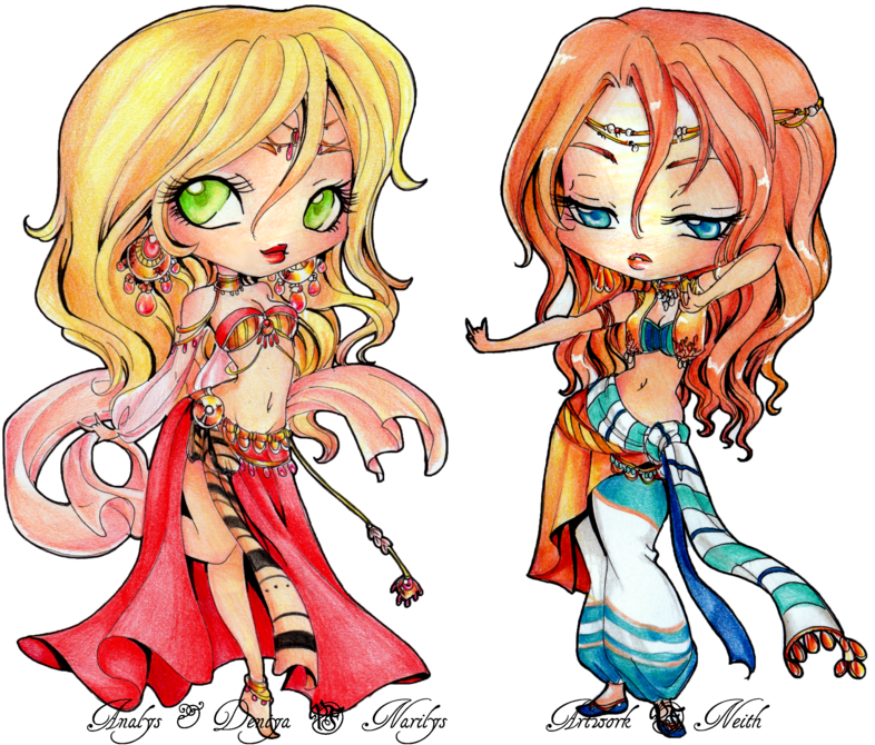 Analys Deniya Here Is A Two Chibi Commissions For , - Cartoon (800x673)