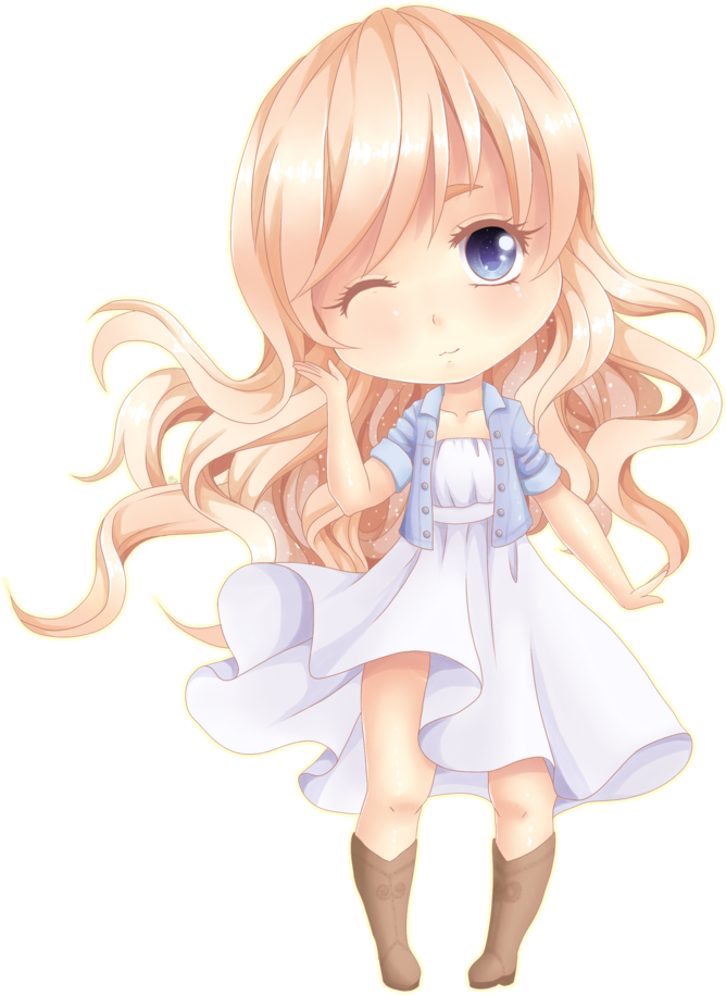 Cute - Cute Chibi Girl Png (1024x1024)