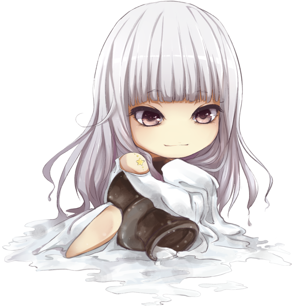 The Aquarius Girl Chibi By Yibingling The Aquarius - Chibi Aquarius Png (1024x1024)