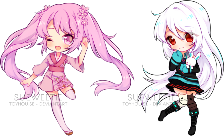Chibi Batch 9 [speedpaint] By Sueweetie - Anime Chibi Batch (900x549)