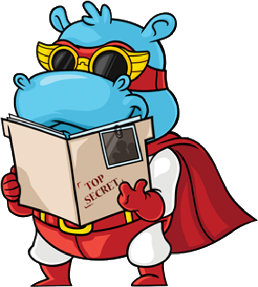 Hippo Clip Art - Cartoon (600x600)