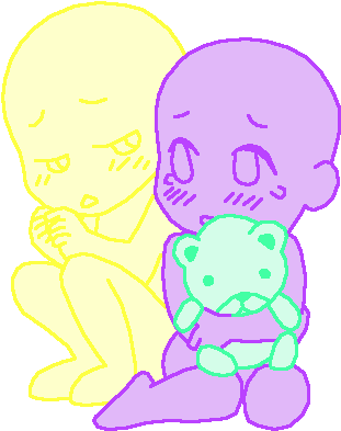 Anime Chibi Couple Base Chibi Base Two Related Keywords - Anime Base Chibi Love (393x465)