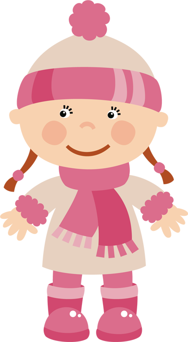 Hadas Bebe Png - Niña Con Bufanda Animada (374x680)