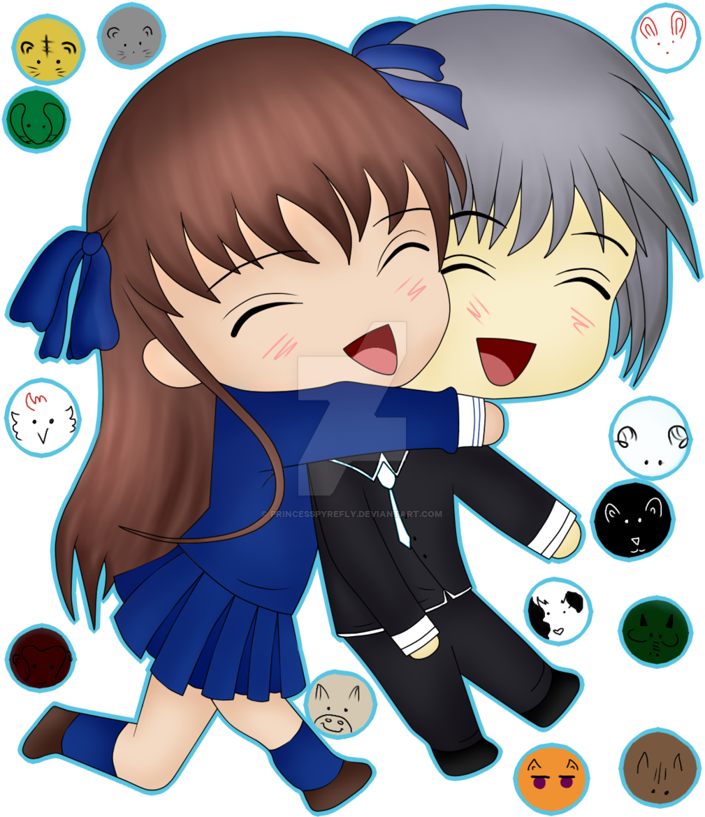 Tohru Hugging Yuki Chibis By Princesspyrefly On Deviantart - Tohru Hugging Yuki Chibis By Princesspyrefly On Deviantart (1024x1180)