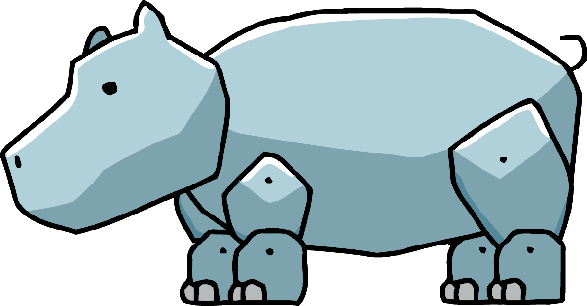 Hippopotamus - Hippo Scribblenauts (1190x622)