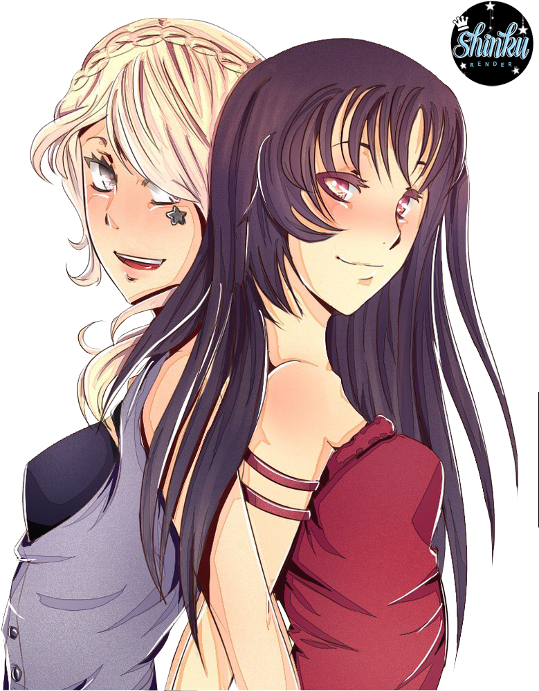 Two Girls Render By Shinkunekita - Two Girls Render By Shinkunekita (794x1007)