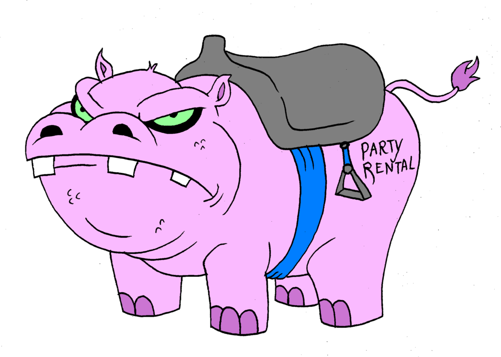 Party Rental The Hippo By Gruntchovski - Party Rental Pink Hippo (1024x731)