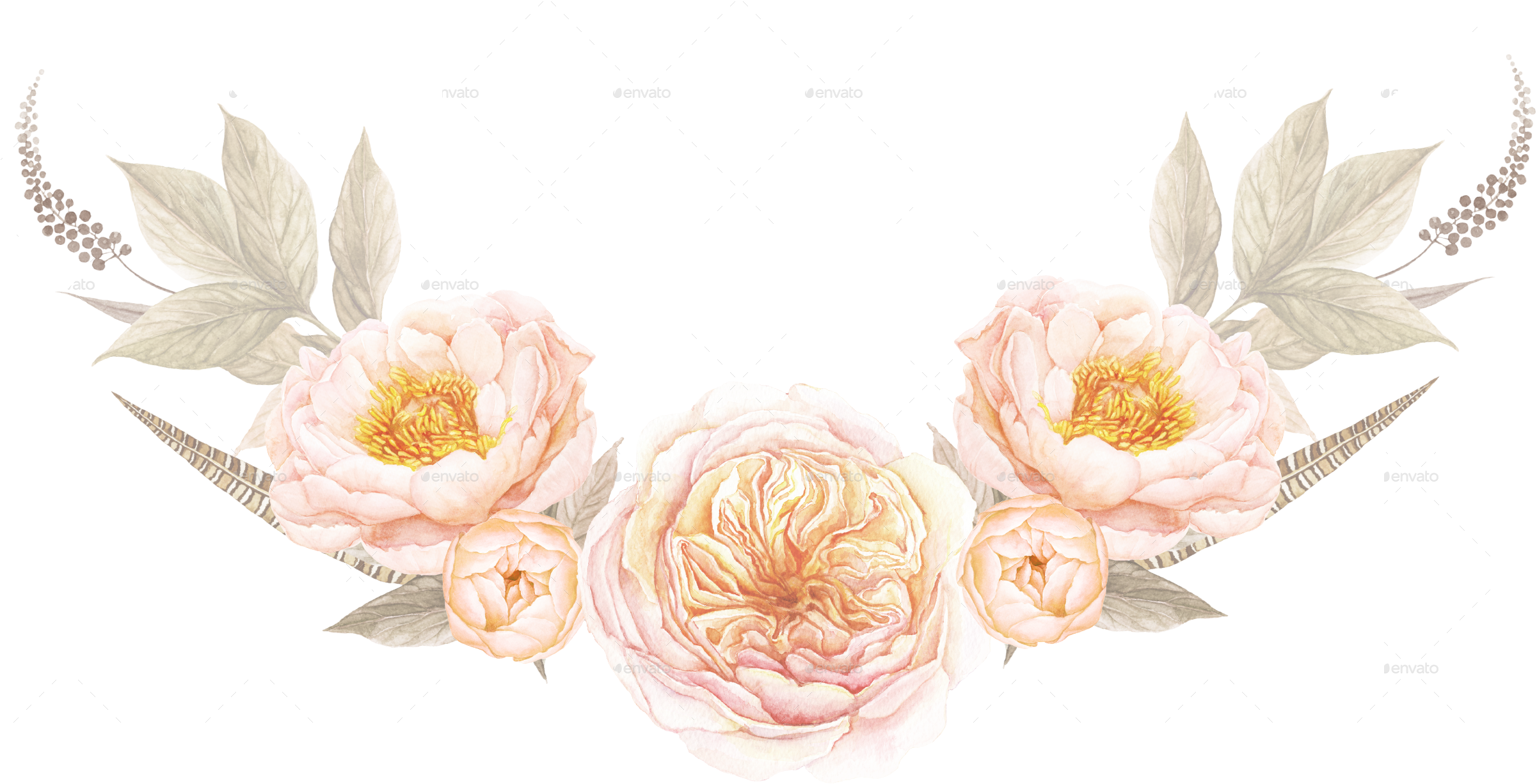 Haji Murat Homestay Flower Floral Design Wedding Invitation - Vintage Transparent Flower Border Png (2514x1268)
