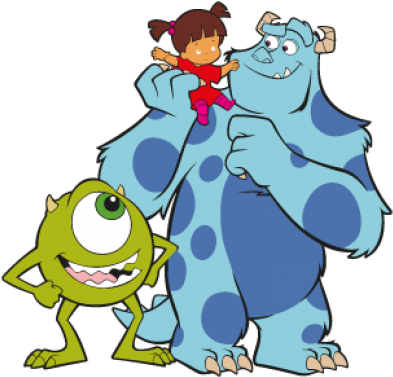 Family Monsters Inc Clipart - Boo Drawings Monsters Inc With Mike And Sully  - (518x518) Png Clipart Download