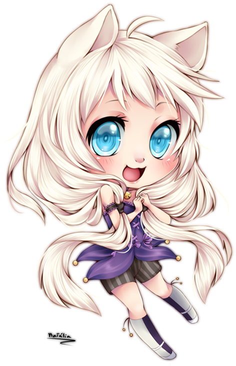 Cartoon - Chibi Manga Anime Girl (500x748)