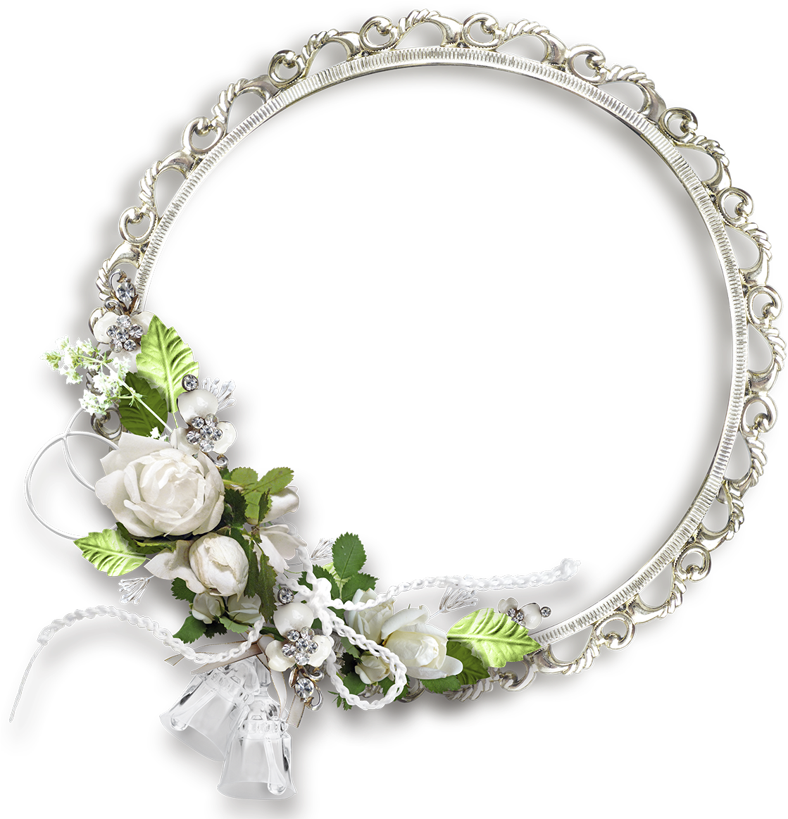 Source - - White Flower Frame Png (1181x1181)