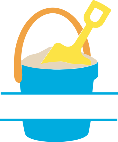 Beach Bucket Split - Beach (398x479)