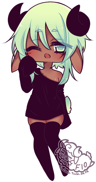 [oc] Chibi Fio By Hanabichu - Chibi (320x605)