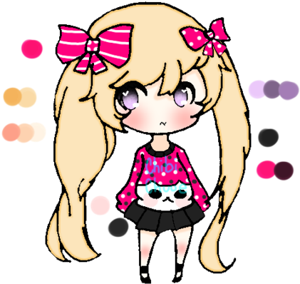 Chibi Neko Sweater Adoptable {closed} By Momilkysu - Cartoon (800x470)