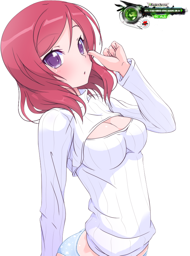 Keyhole Turtleneck Sweater Anime - Pantsu Anime Girl Nishikino Maki (700x900)