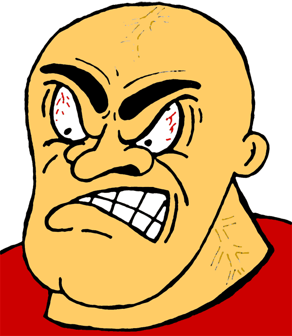 Perfect World Clip Art Emotions - Angry People Clip Art (600x690)