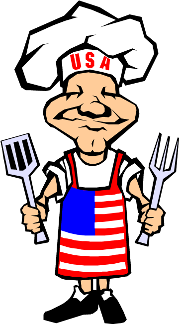 Valentines Day Bbq Clipart - 4th Of July Bbq Clip Art (400x650)