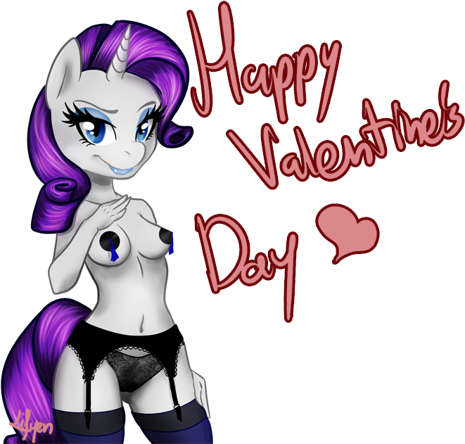 Rarity For Valentine's Day By Lifyen - Twilight Sparkle Valentine (700x700)