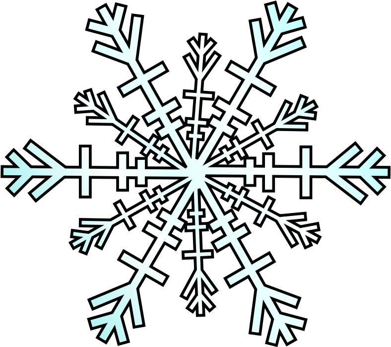Snowflake Vector Art Free - Winter Clip Art (800x800)