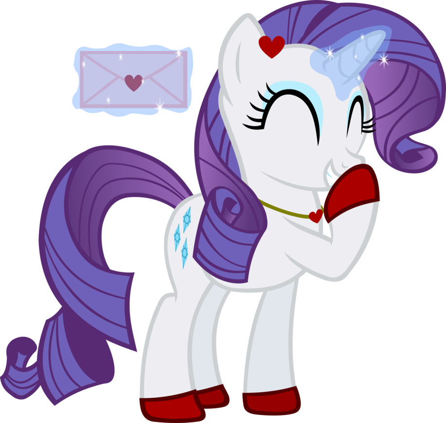 Valentine's Day By Ironm17 - Rarity My Little Pony Friendship Is Magic Cute 24x18 (917x871)