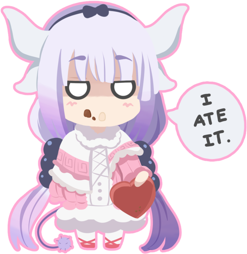 Kanna Kamui Valentine's Day Chocolates By Bunberryart - Cartoon (894x894)