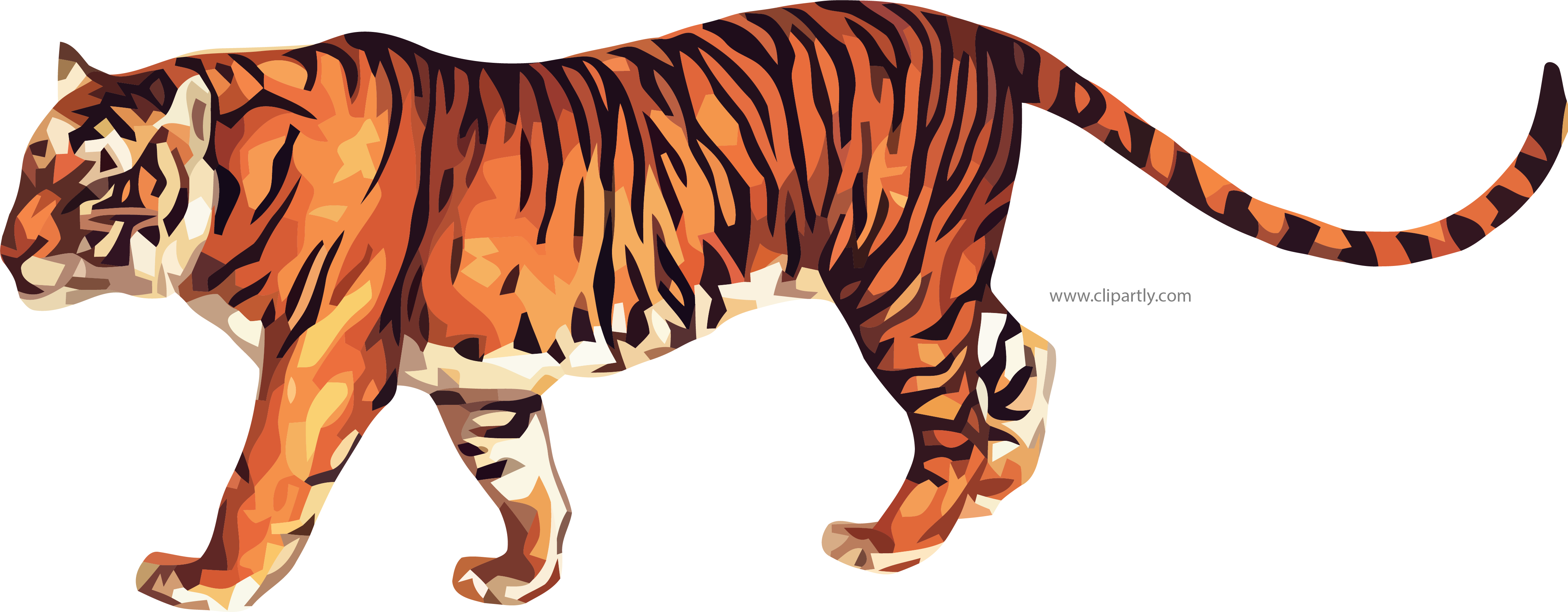 True Tiger Clipart Png Image Www - Macmillan Illustrated Animal Encyclopedia (4266x1666)