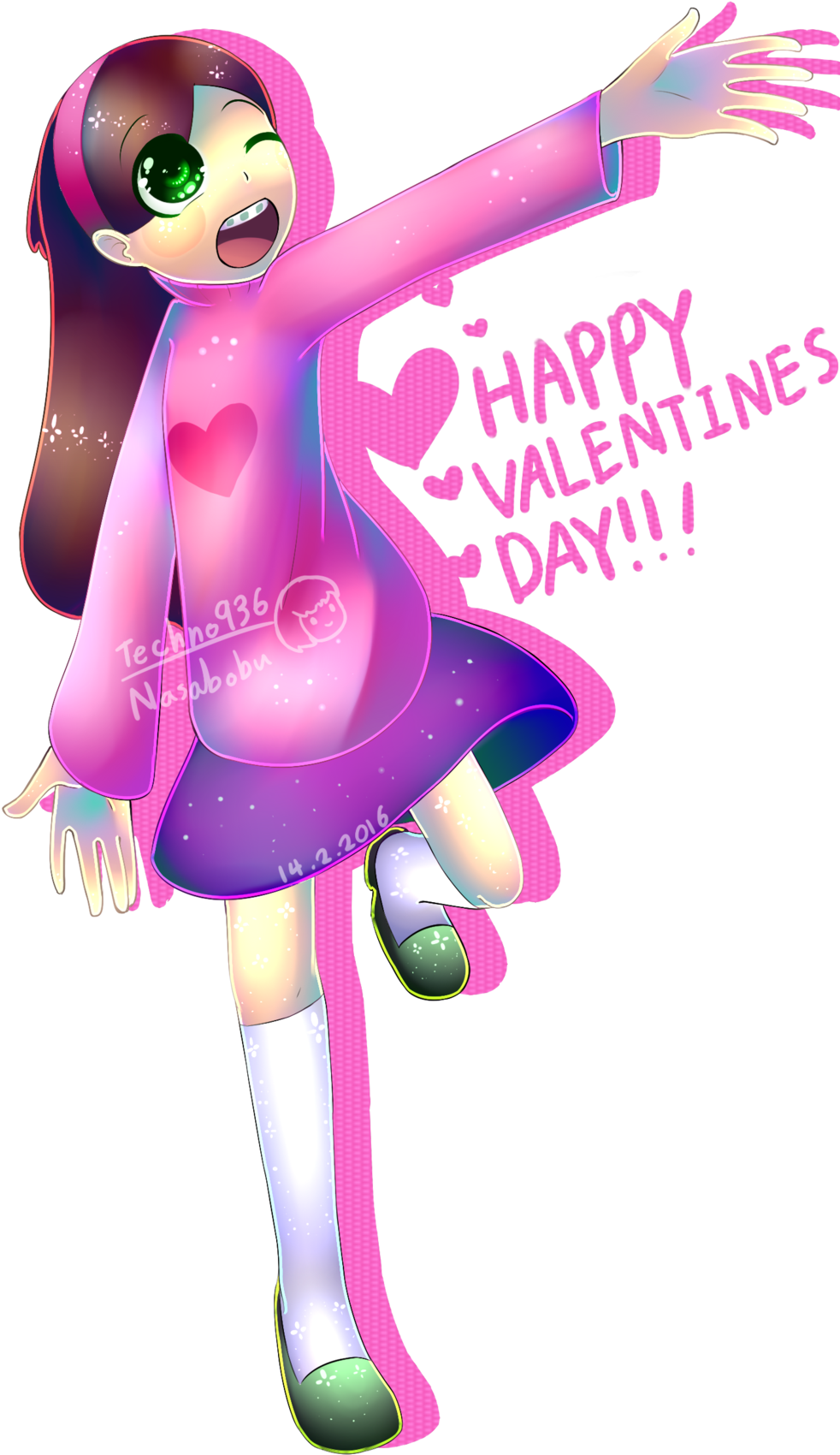 Mabel Pines Valentines Day By Nasabobu Mabel Pines - Cartoon (1024x1717)