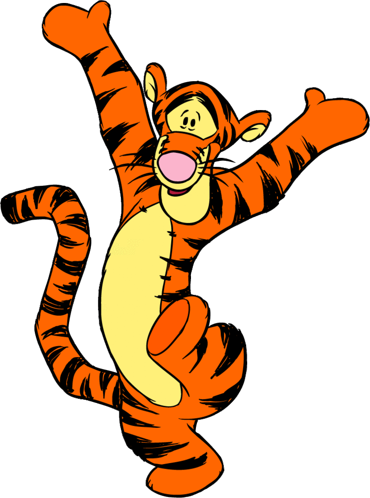 Winnie The Pooh Tigger With Ball Png Clip Art - Pooh Tiggers Bounce [book] (744x1000)