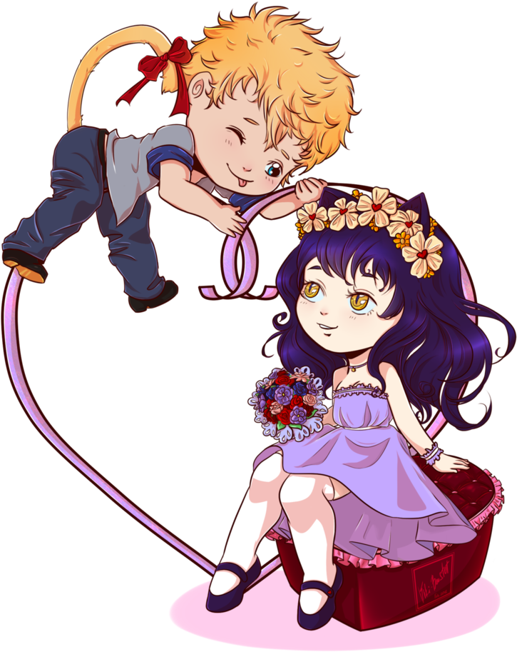 Happy Valentine's Day By Viki-bastet - Cartoon (834x959)