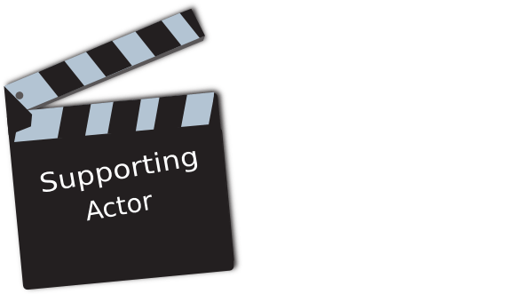 Movie Supporting Actor Clip Art - Movie Clapperboard Shower Curtain (600x330)